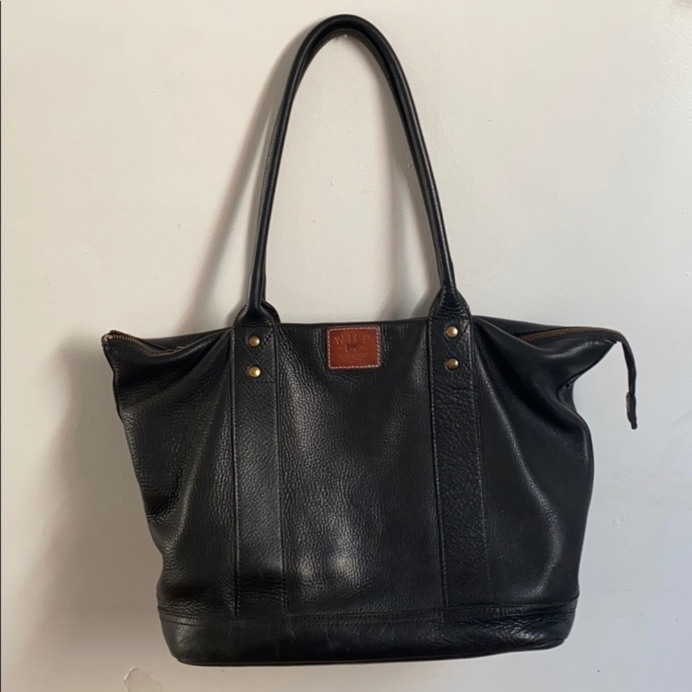 Will Leather Goods Black Tote